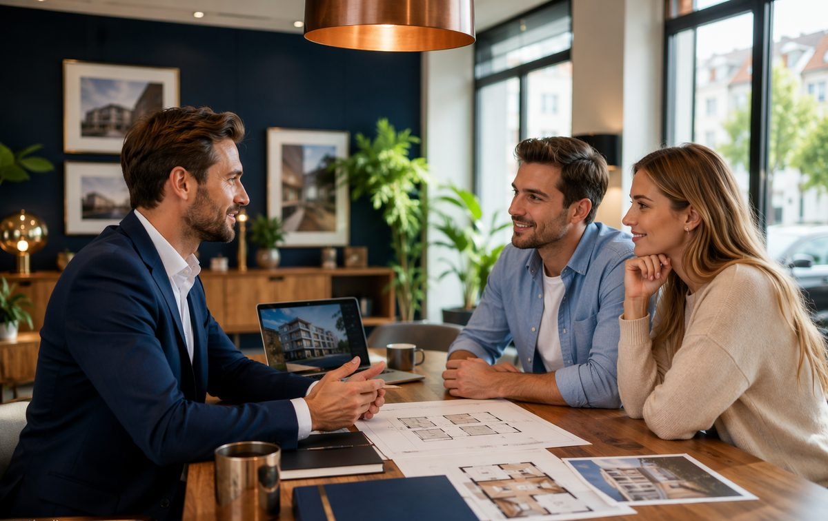 A SPRAT agent consulting clients at the office on Vladimira Nazora 7 in Subotica
