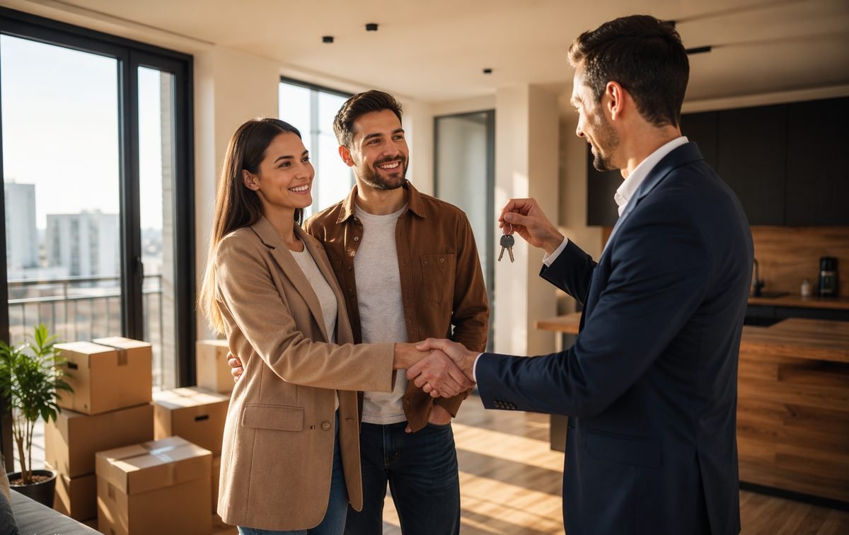 Handing over the keys to buyers of a new apartment in Subotica